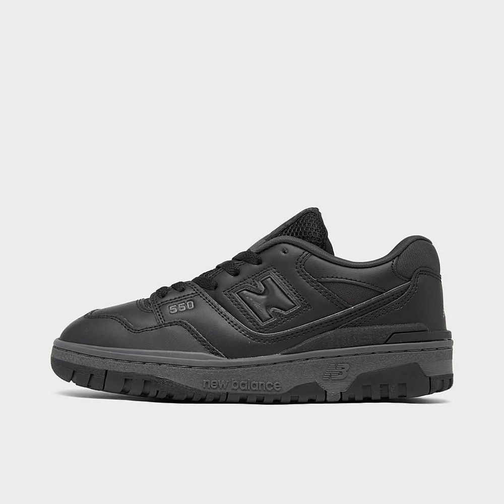 New Balance 550 Big Kids Shoes Sneakers Youth Boys Size 5.5 Black Grey GSB550BB